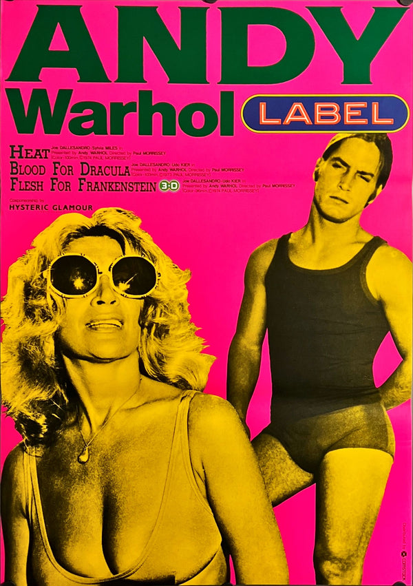 "HEAT - Andy Warhol", Original Release Japanese Movie Poster 1995, B2 Size (51 x 73cm) E194