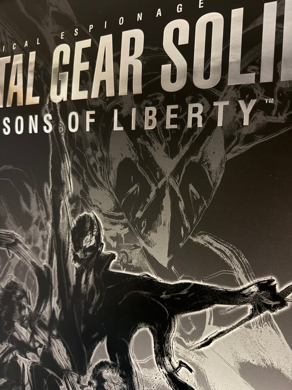 “Metal Gear Solid 2: Sons of Liberty”, Original Japanese Video Game Release Poster 2001, B2 Size (51 × 73 cm) — Metallic Lettering Variant O72