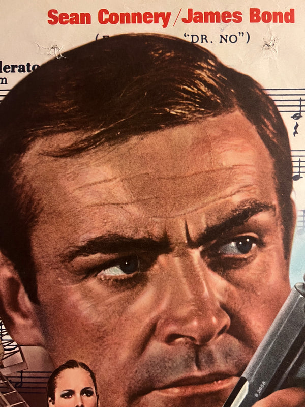 “Dr. No” (007 ドクター・ノオ), Original Japanese Re-release Movie Poster 1972, B2 Size (51 × 73 cm) ZA750