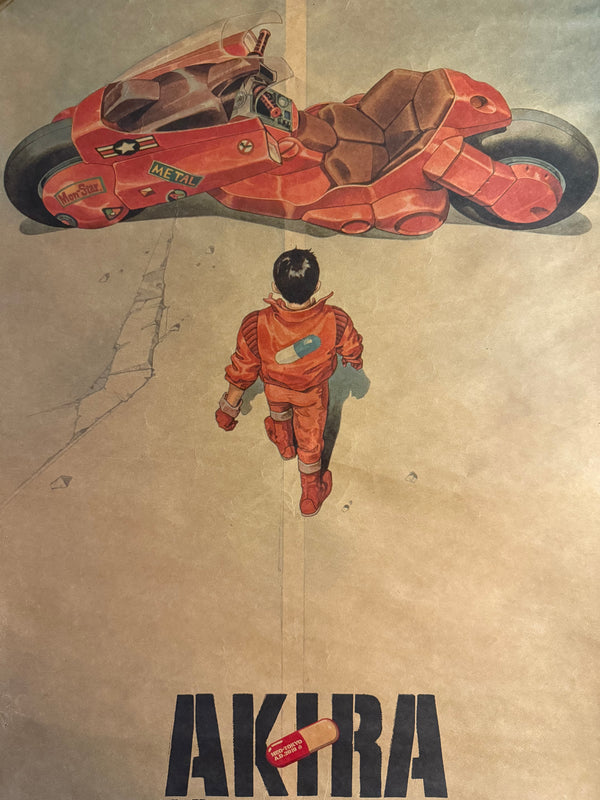 “Akira” (アキラ), Ultra‑Rare Original Japanese Opening‑Night / Admission‑Bonus “A.D.2019 NEO‑TOKYO” Poster 1988, B2 Tea‑Paper Size (c. 51.5 × 72.8 cm) Q16