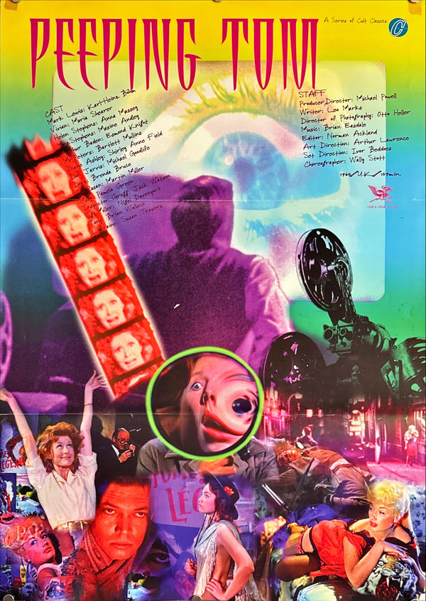 "Peeping Tom", Original Re-Release Japanese Movie Poster 1998, B2 Size (51 cm x 73 cm) M43