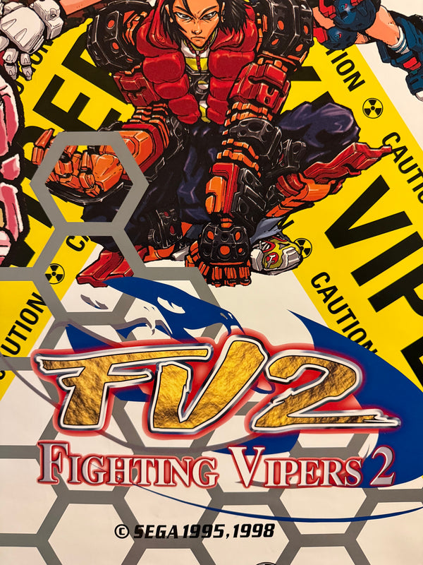 “Fighting Vipers 2” (ファイティングバイパーズ2), Original Japanese Arcade Poster 1998, Ultra Rare, B1 Size (c.71 × 103 cm)