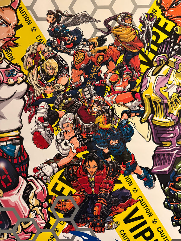 “Fighting Vipers 2” (ファイティングバイパーズ2), Original Japanese Arcade Poster 1998, Ultra Rare, B1 Size (c.71 × 103 cm)