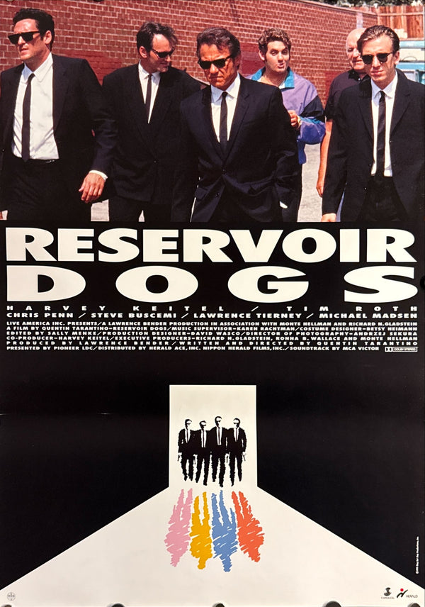 “Reservoir Dogs” (レザボア・ドッグス), Original Release Japanese Movie Poster 1993, B2 Size (51 × 73 cm) C53 A