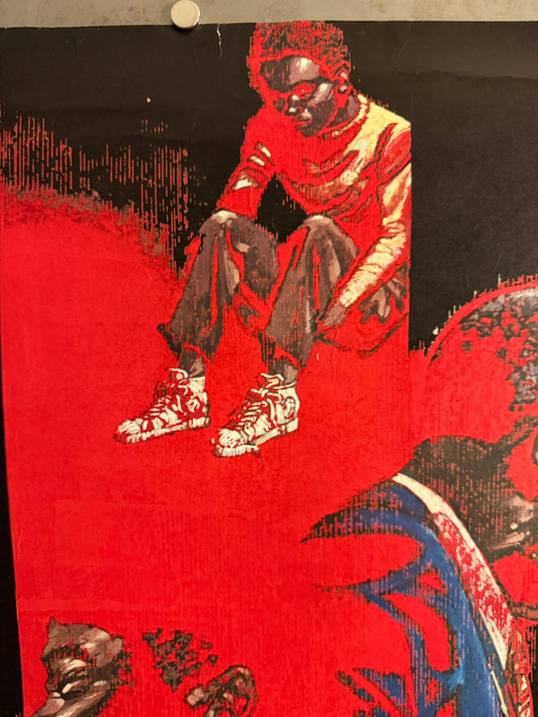 Disco Club “Alphalpha” Promotional Poster (Japan, c. 1970s) — Ex‑Hyōgo Jazz Bar Display, B1 Size (c.73 x 103cm)