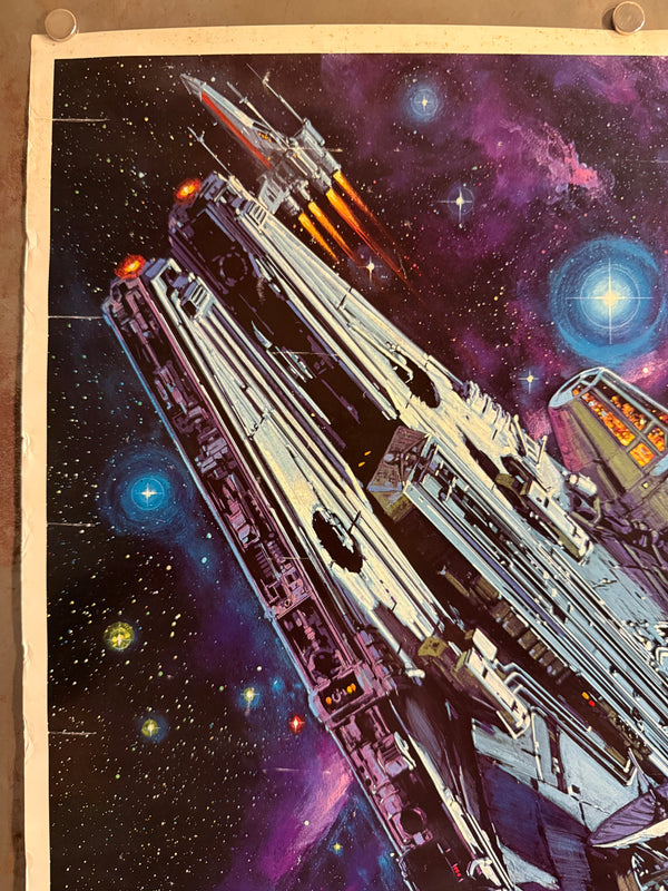 "Star Wars: Episode IV – A New Hope", Original Japanese-Dubbed Version Theatrical Promotional Poster 1982, Noriyoshi Ohrai Artwork, B2 Size (51 × 73 cm) D24