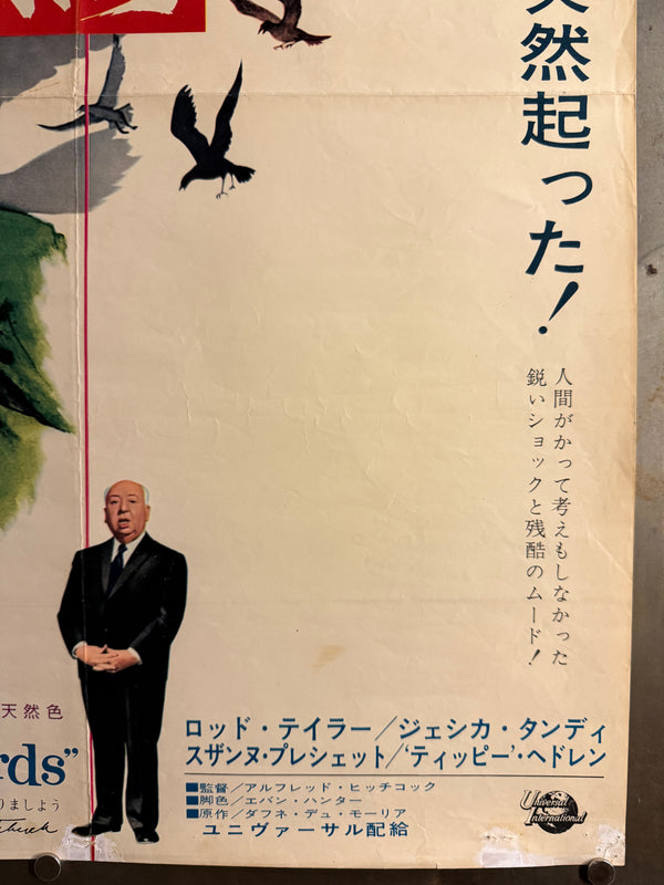 "The Birds", Original Japanese First Release Movie Poster 1963, B2 Size (51 × 73 cm) M146B