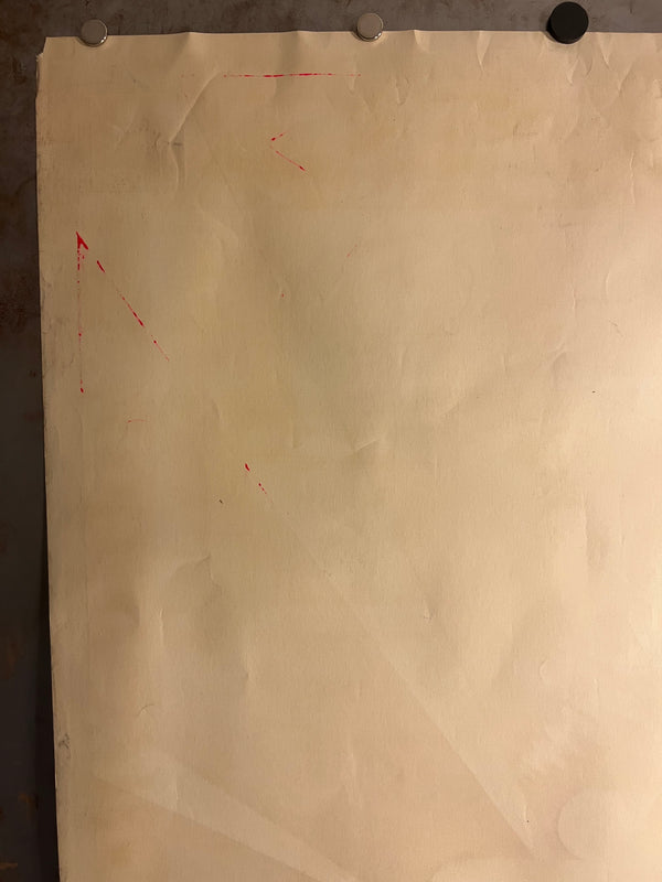 "TADANORI YOKOO - YUHI SHOSETSU", Japanese Contemporary Art Poster, Original Silk Screen 1968, Ultra Rare, Size (c.74 x 103cm)