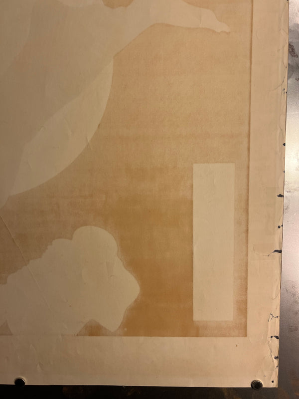 "TADANORI YOKOO - JOHN SILVER CONTINUED", Japanese Contemporary Art Poster, Original Silk Screen 1968, Ultra Rare, Size (c.72 x 100cm)