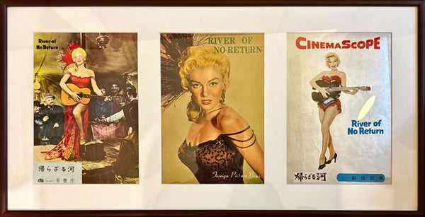 "River of No Return", 3 Original Release Japanese Movie Pamphlet-Posters 1954, Ultra Rare, B5 Size (18 x 25cm)