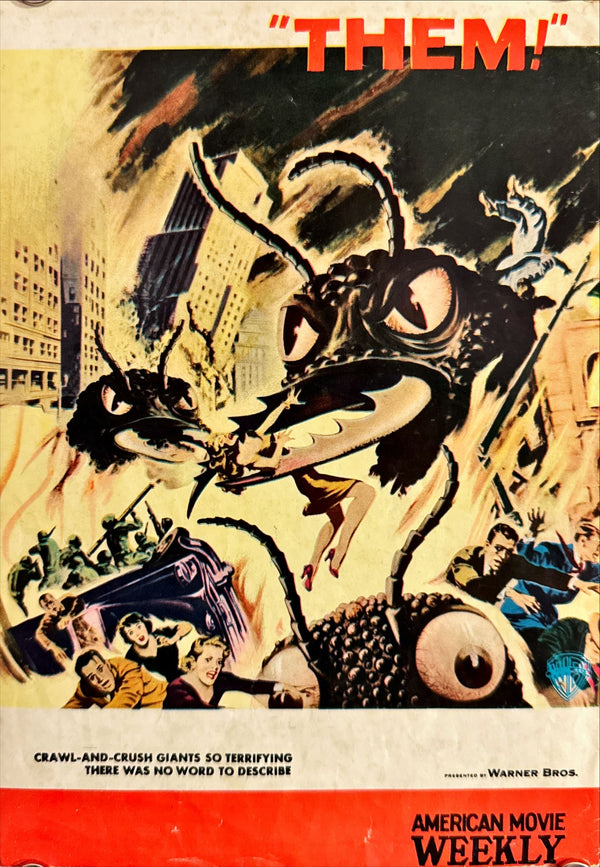 "Them!", Original Release Japanese Movie Pamphlet Poster 1954, Ultra Rare, B5 Size (18 x 25cm)