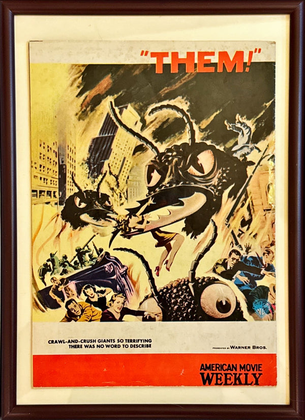 "Them!", Original Release Japanese Movie Pamphlet Poster 1954, Ultra Rare, B5 Size (18 x 25cm)
