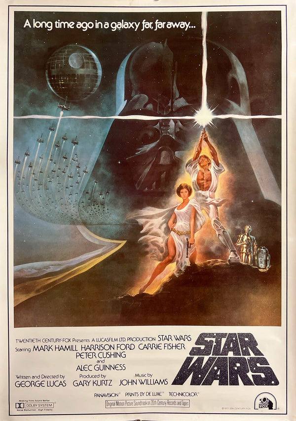 “Star Wars: A New Hope” (Star Wars), Original Japanese Soundtrack Poster 1982, B2 Size (51 × 73 cm) D256