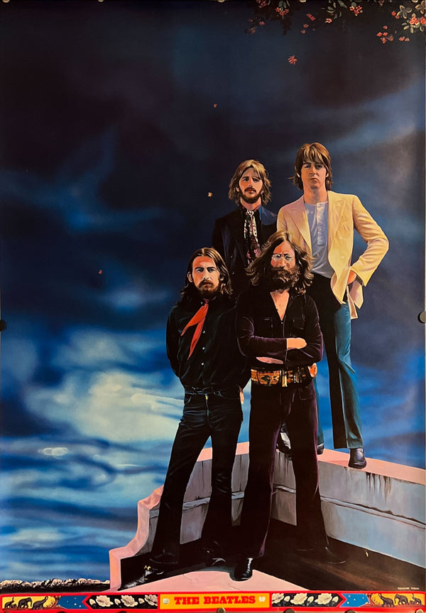 "TADANORI YOKOO - The Beatles", Japanese Contemporary Art Poster, Original Offset 1987, Ultra Rare, B1 Size (c.73 x 103cm)