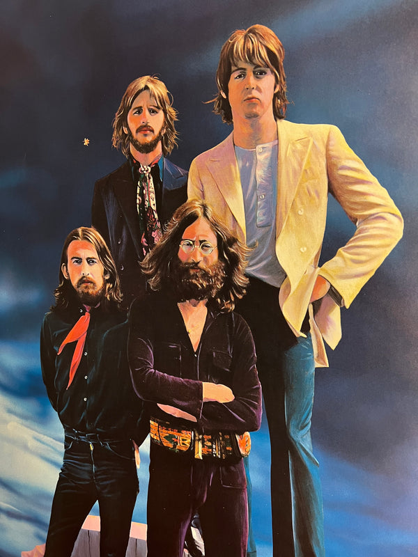 "TADANORI YOKOO - The Beatles", Japanese Contemporary Art Poster, Original Offset 1987, Ultra Rare, B1 Size (c.73 x 103cm)