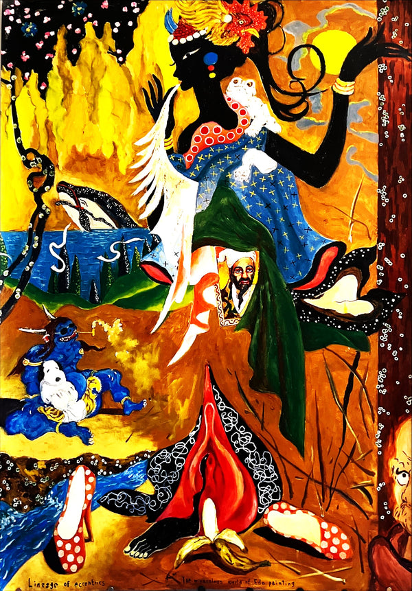 "YOKOO TADANORI- The Miraculous World of Edo Painting / Lineage of Eccentrics", Japanese Contemporary Art Poster, Original Release 2019, B0 Size (103 x 145cm)