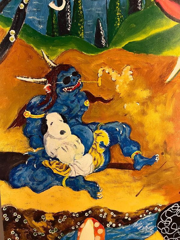 "YOKOO TADANORI- The Miraculous World of Edo Painting / Lineage of Eccentrics", Japanese Contemporary Art Poster, Original Release 2019, B0 Size (103 x 145cm)