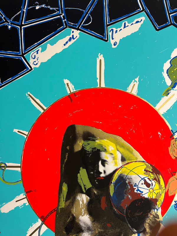 "TADANORI YOKOO - Title: Tadanori Yokoo", Japanese Contemporary Art Poster, Original Silk Screen 1986, Ultra Rare, B1 Size (c.73 x 103cm)