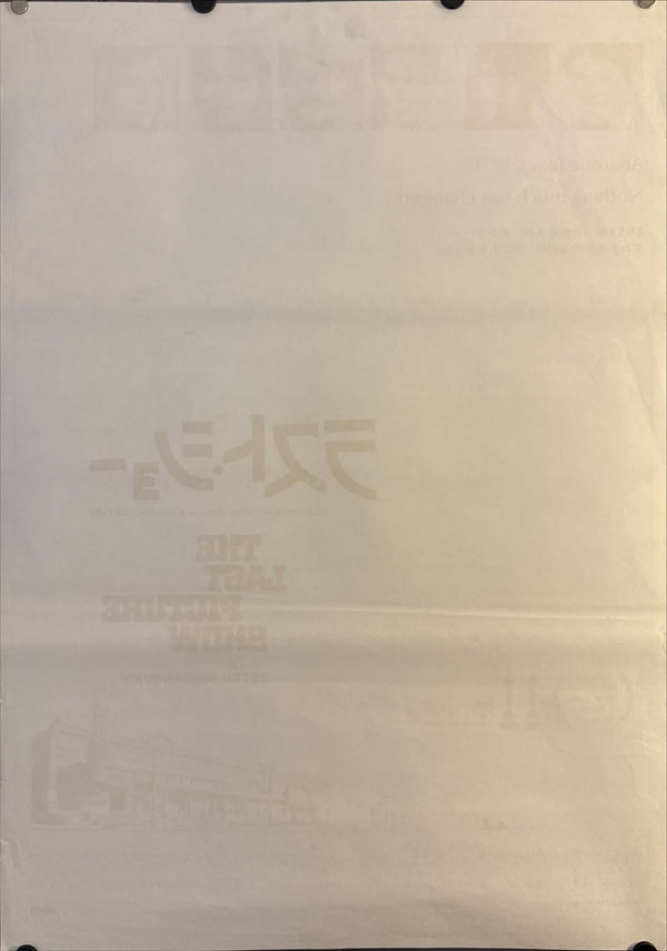 "The Last Picture Show", Original Release Japanese Movie Poster 1971, B2 Size (51 x 73cm) O268