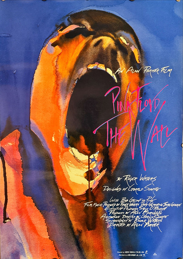 "Pink Floyd The Wall", Original Re-Release Japanese Movie Poster 1990`s, B2 Size (51 x 73cm) C236