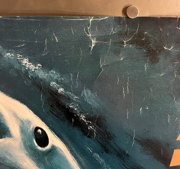 “Shark!” / 「シャーク!」, Original Japanese Movie Poster 1976, Artwork by Susumu Masukawa, B1 Size (73 × 103 cm)