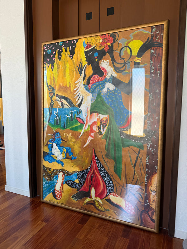 "YOKOO TADANORI- The Miraculous World of Edo Painting / Lineage of Eccentrics", Japanese Contemporary Art Poster, Original Release 2019, B0 Size (103 x 145cm)