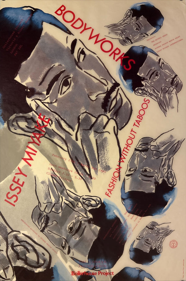 "TADANORI YOKOO - ISSEY MIYAKE BODYWORKS Poster Set (1985) - “Fashion Without Taboos”", Japanese Contemporary Art Poster, Original Offset 1985, Ultra Rare, Combined Display Size (Approx.): 102 x 146 cm