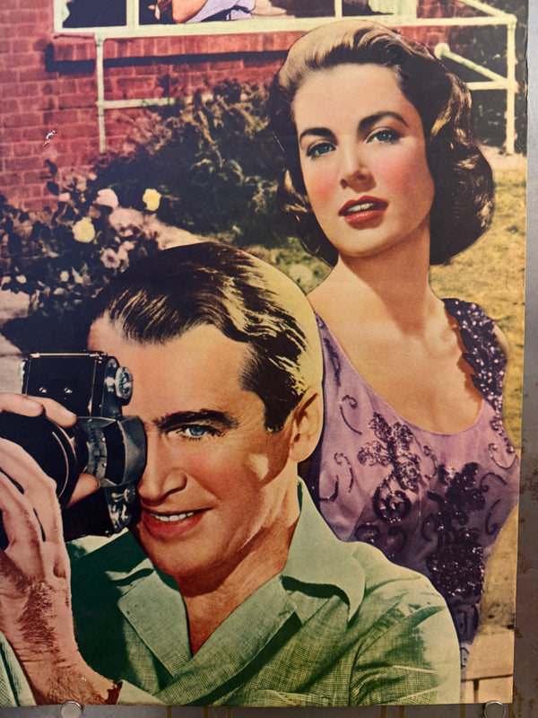 "Rear Window", Original First Release Japanese Movie Poster 1954, Ultra Rare, STB Size (51x145cm)