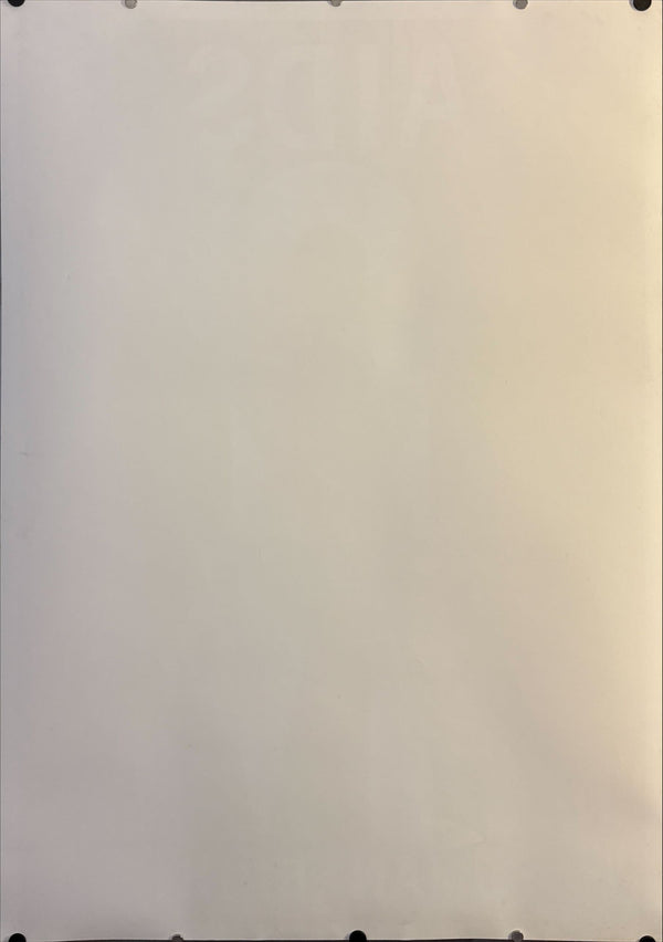 "MAKOTO SAITO — AIDS / HUMAN RIGHTS", Original Japanese Contemporary Art Poster 1993, B1 Size (c.71 × 103 cm)
