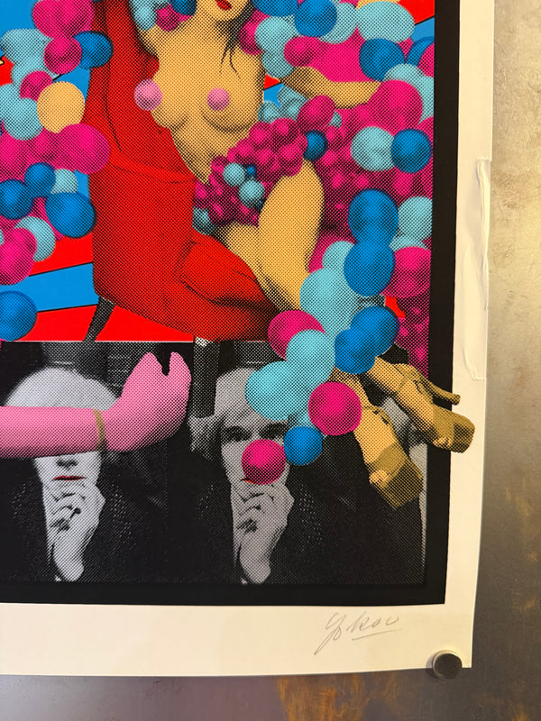 "TADANORI YOKOO - LaChapelle Land, Photographs by David LaChapelle (Style B)", Japanese Contemporary Art Poster, Original Silk Screen 1997, SIGNED, Ultra Rare, Size (c.73 x 98 cm) A