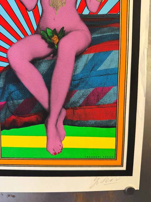 "TADANORI YOKOO - LaChapelle Land, Photographs by David LaChapelle (Style A)", Japanese Contemporary Art Poster, Original Silk Screen 1997, SIGNED, Ultra Rare, Size (c.73 x 98 cm) A