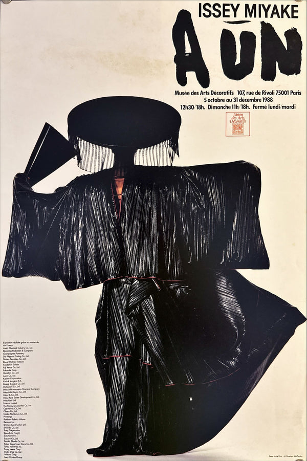 "Irving Penn × Issey Miyake (1988) - AUN poster", Japanese Contemporary Art Poster, Original Offset 1988, Ultra Rare, Size (c.60 x 40 cm)