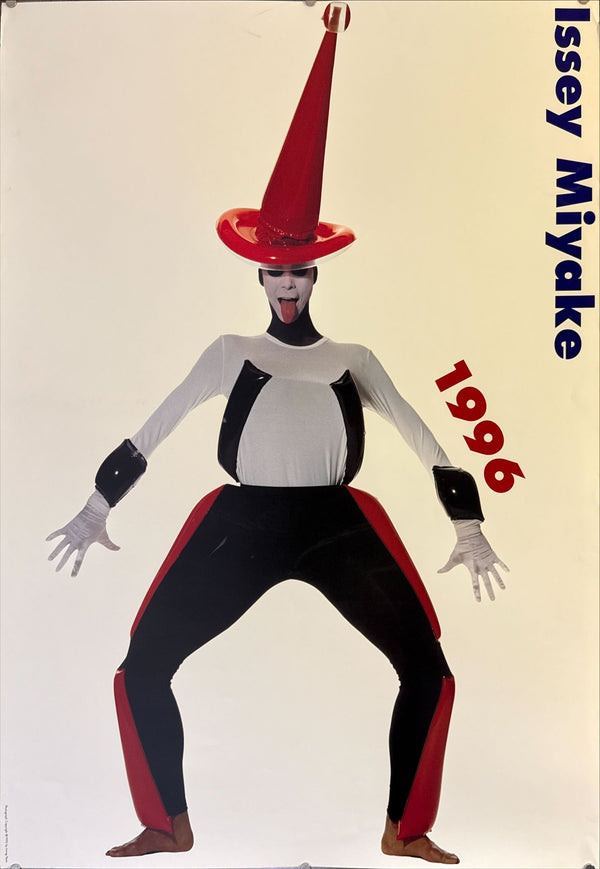 "Irving Penn × Issey Miyake (1996) - White and Black and Red Outfit Poster", Japanese Contemporary Art Poster, Original Offset 1996, Ultra Rare, Size (c.102 x 72 cm)