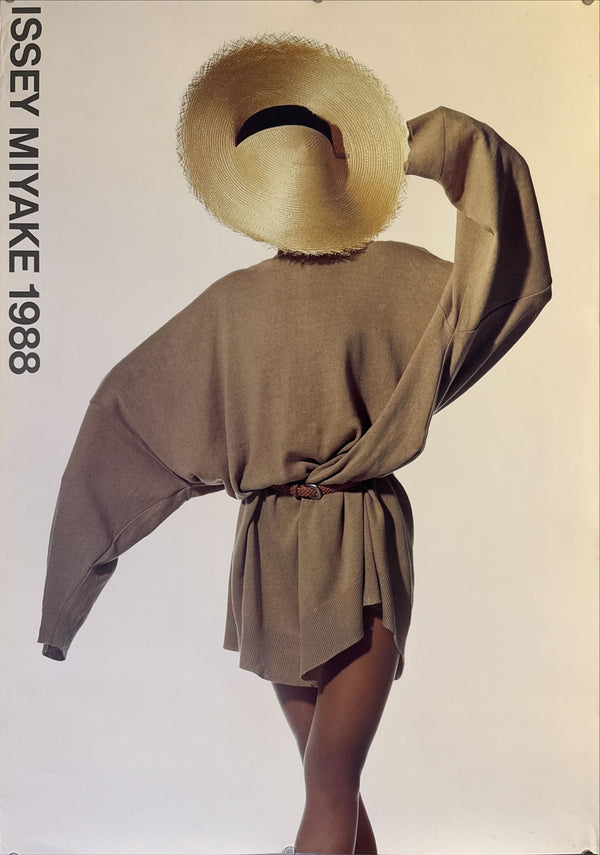 "Irving Penn × Issey Miyake (1988) - Tan Outfit Poster", Japanese Contemporary Art Poster, Original Offset 1988, Ultra Rare, Size (c.102 x 72 cm)