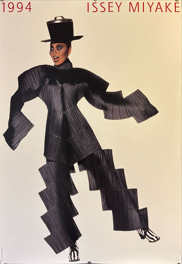 "Irving Penn × Issey Miyake (1994) - Black Outfit Poster", Japanese Contemporary Art Poster, Original Offset 1994, Ultra Rare, Size (c.102 x 72 cm)