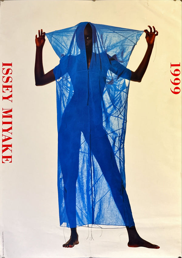 "Irving Penn × Issey Miyake (1999) - Blue Outfit Poster", Japanese Contemporary Art Poster, Original Offset 1999, Ultra Rare, Size (c.102 x 72 cm)