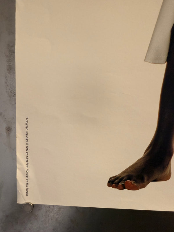 "Irving Penn × Issey Miyake (1999) - White Outfit Silver Hat Poster", Japanese Contemporary Art Poster, Original Offset 1999, Ultra Rare, Size (c.102 x 72 cm)