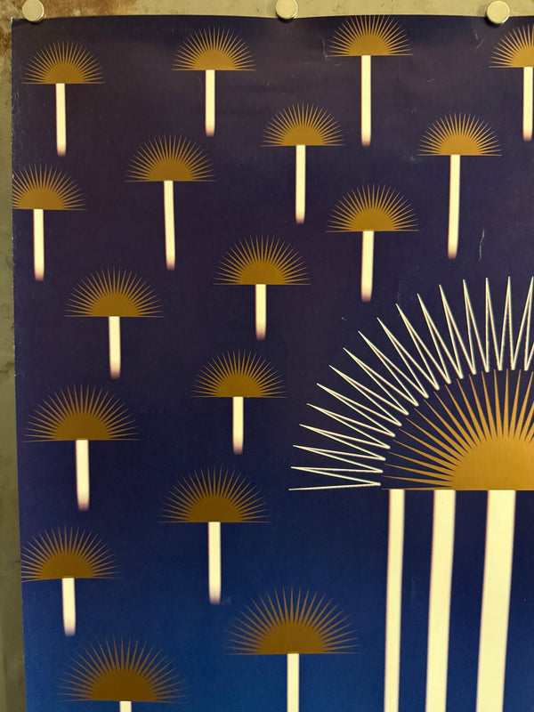 “Message from Tokyo” — Kazumasa Nagai (永井一正), Original Japanese A1 offset poster, 1986 — Size: c. 59.4 × 84.1 cm