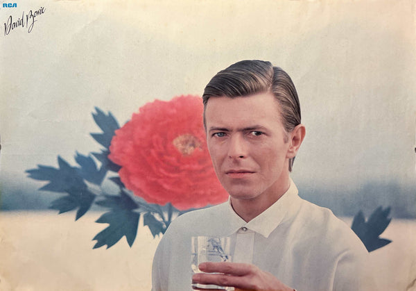 “David Bowie / Crystal Japan”, Original Japanese RCA Records Promotional Poster 1980, Ultra Rare B2 Landscape Size (73 × 51 cm) S209