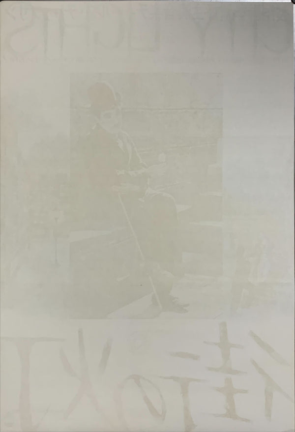 "City Lights", Original Re-Release Japanese Movie Poster 1972, B2 Size (51 x 73cm) A87