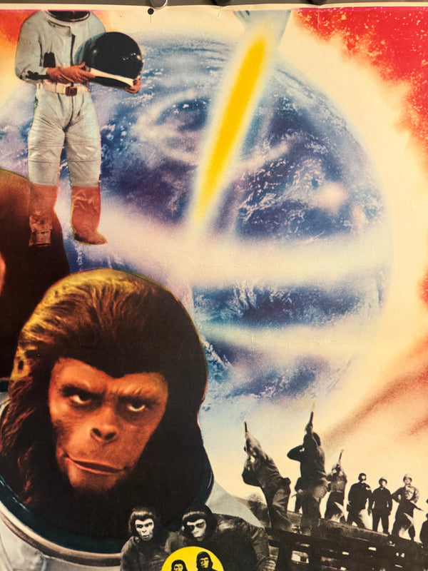 “Escape from the Planet of the Apes” (新猿の惑星), Original First-Release Japanese Movie Poster 1971, Rare, STB / Tatekan Size (c. 51 × 145 cm) G157A