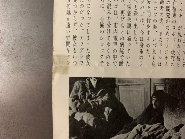 "Doctor Zhivago", Original Re-Release Japanese Movie Poster 1970, B3 Size (36 x 50 cm) A239