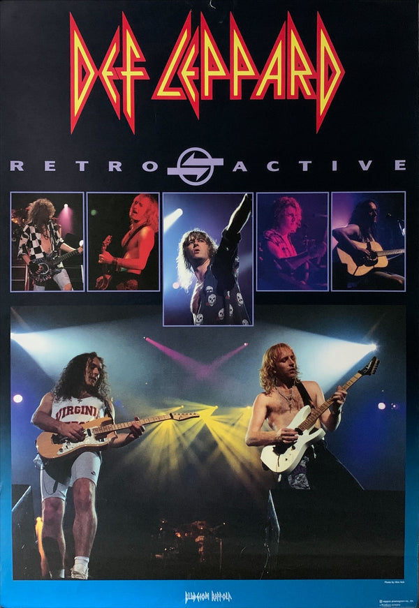 "Def Leppard: Retro Active", Original Release Japanese Music Poster 1993, B2 Size (51 x 73cm) A250
