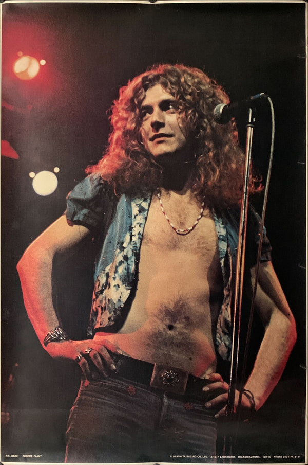 "Robert Plant", Original Release Japanese Music Poster 1980`s, (62 x 92cm) B9