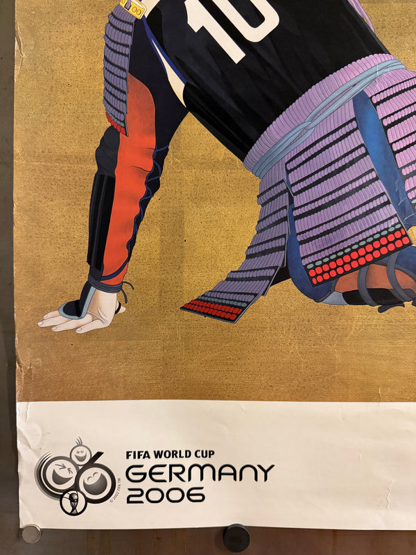 “Football / Shūkyū no Zu”, Official FIFA World Cup Germany 2006 Art Poster for Japan by Hisashi Tenmyouya 2004, Large Format Open Edition Offset Lithograph (approx. 66 × 97 cm) — Unrestored, Excellent
