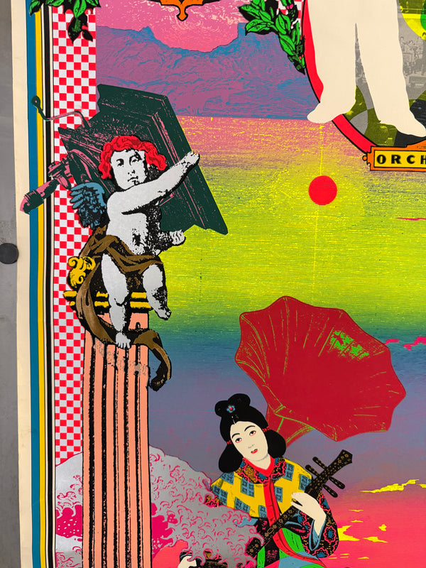“TADANORI YOKOO — JASRAC (Ring Ring Bells)”, Original Limited‑Edition Japanese Silkscreen 1988, Ultra Rare, B1 Size (c. 73 × 103 cm)