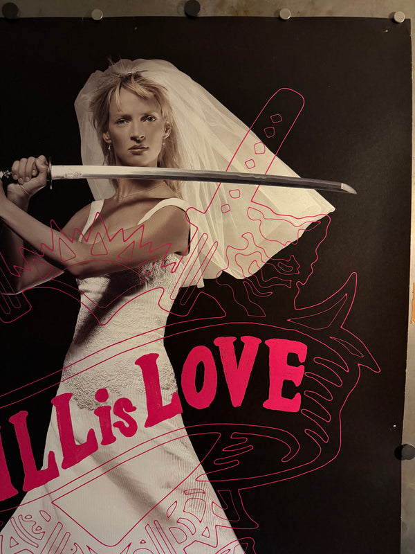 “Kill Bill Vol. 2 — KILL is LOVE”, Original Japanese Theatrical Movie Poster 2004, Ultra Rare, Large B1 Size (c. 71 × 103 cm)