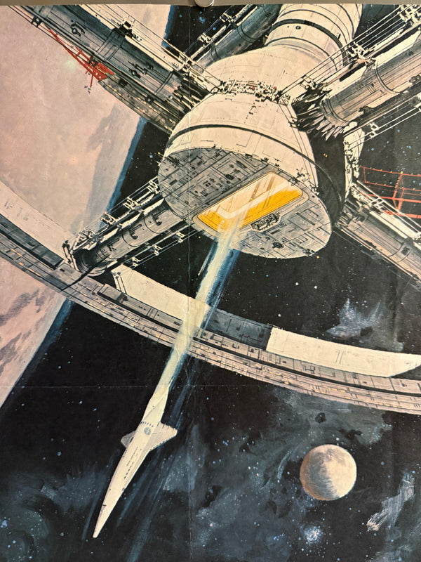 “2001: A Space Odyssey” (2001年宇宙の旅), Original Japanese First-Release “Style B” Cinerama Movie Poster (1968) Ultra Rare B2 (approx. 51.5 × 72.8 cm) — MGM / Cinerama / Super Panavision — Cinema-Used Q141