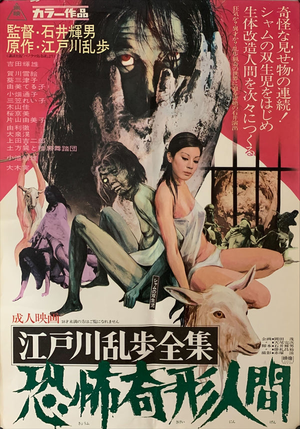 "Horrors of Malformed Men", Original Release Japanese Movie Poster 1969, B2 Size (51 x 73cm) B109