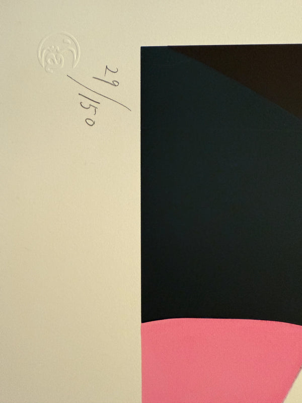 "TADANORI YOKOO - Then and Now (Blonde Figure) – Tadanori Yokoo, 1991", Japanese Contemporary Art Poster, Original Silk Screen 1991, Ultra Rare, Size (c.80 x 120cm)